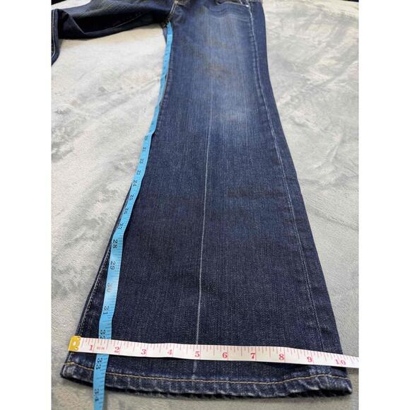 Paige Blue 5 Pocket Design Faded Wash High Rise Bootcut Jeans Size 31 - Picture 7 of 11